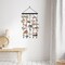 Americanflat 16x30 Hanging Photo Display with Clips - Includes Metal Chains with 30 Clips - Wood Grain Hanging Bracket - Wall Hanging Photo Display - Hanging Bracket and Nail Included - Black